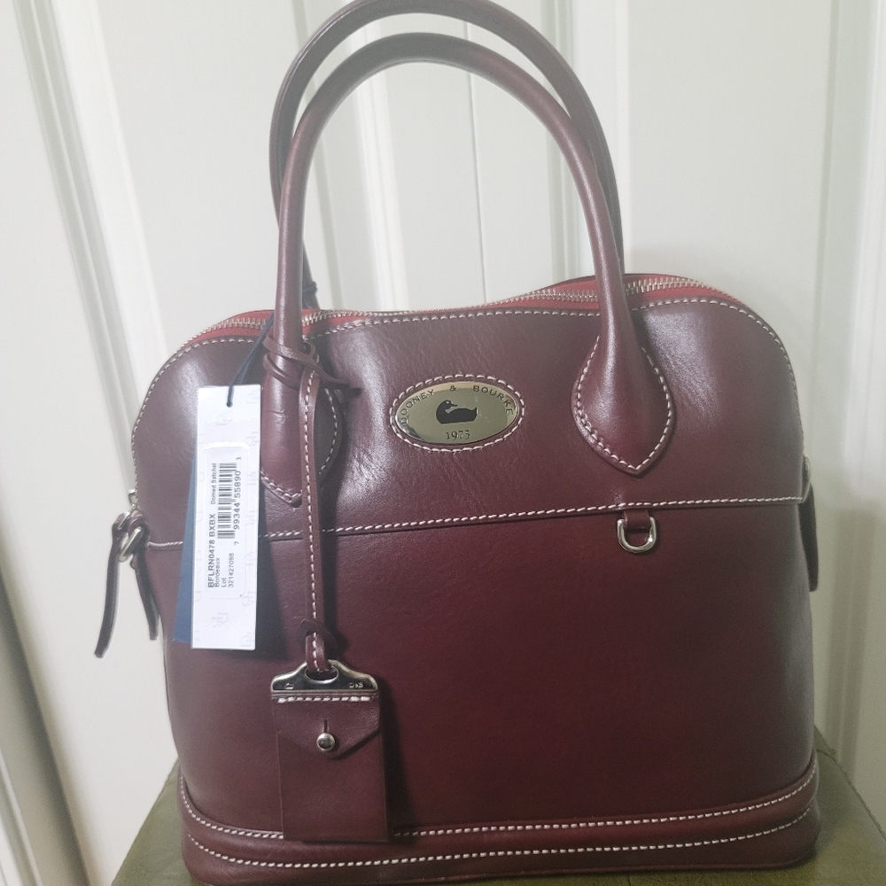 Dooney Toscana Domed Satchel (burgundy) - New